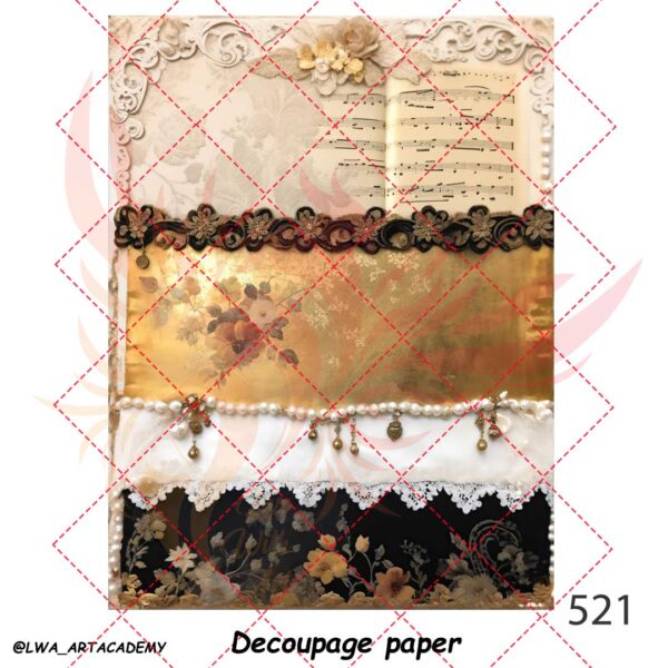 521 کاغذ دکوپاژ (Decoupage Paper) - تصویر 1
