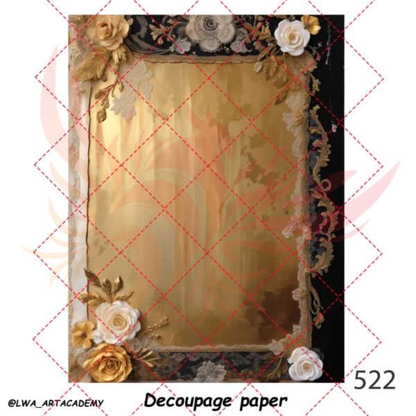 522 کاغذ دکوپاژ (Decoupage Paper) - تصویر 1