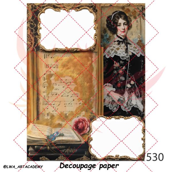 530 کاغذ دکوپاژ (Decoupage Paper) - تصویر 1