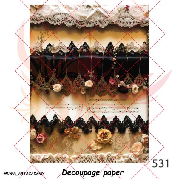 531 کاغذ دکوپاژ (Decoupage Paper) - تصویر 1