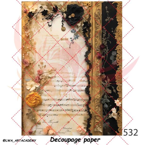 532 کاغذ دکوپاژ (Decoupage Paper) - تصویر 1