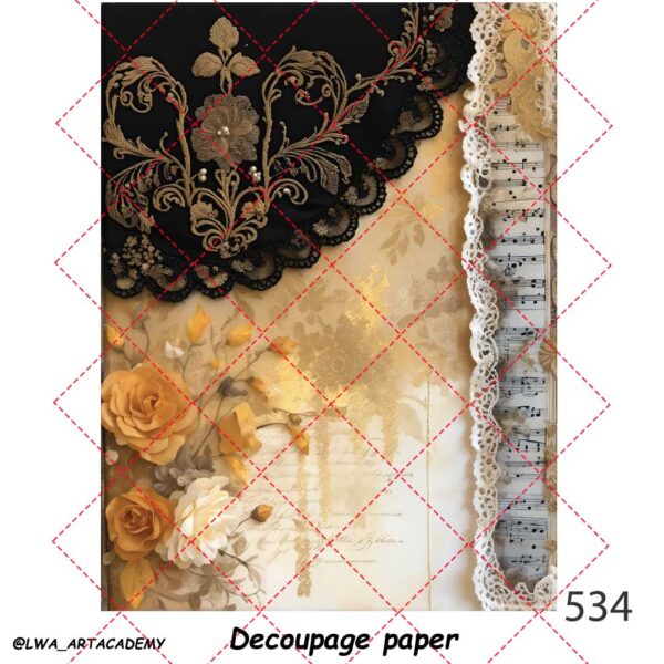 534 کاغذ دکوپاژ (Decoupage Paper) - تصویر 1