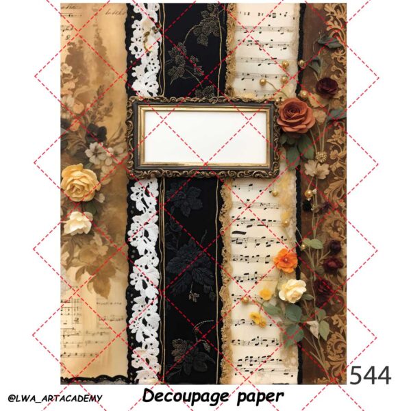 544 کاغذ دکوپاژ (Decoupage Paper) - تصویر 1