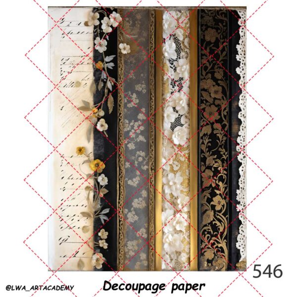 546 کاغذ دکوپاژ (Decoupage Paper) - تصویر 1