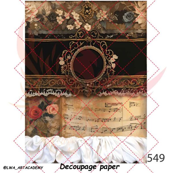549 کاغذ دکوپاژ (Decoupage Paper) - تصویر 1