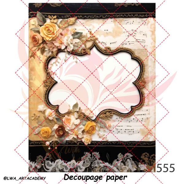 555 کاغذ دکوپاژ (Decoupage Paper) - تصویر 1