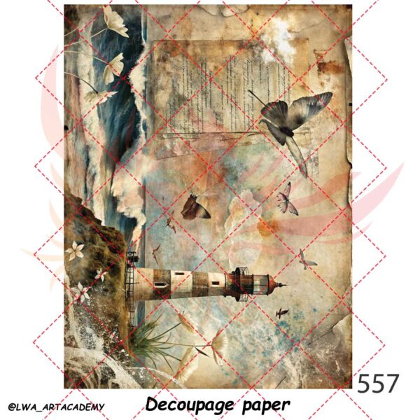 557 کاغذ دکوپاژ (Decoupage Paper) - تصویر 1