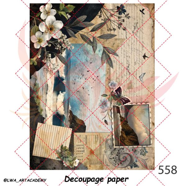 558 کاغذ دکوپاژ (Decoupage Paper) - تصویر 1