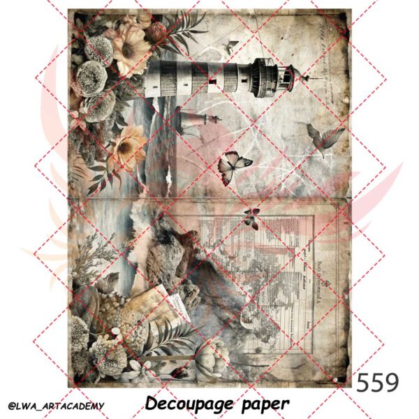 559 کاغذ دکوپاژ (Decoupage Paper) - تصویر 1