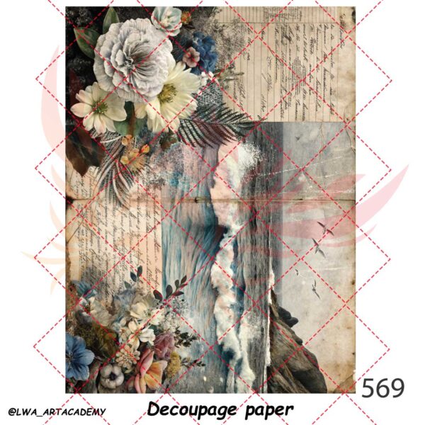 569 کاغذ دکوپاژ (Decoupage Paper) - تصویر 1