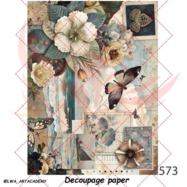 573 کاغذ دکوپاژ (Decoupage Paper) - تصویر 1