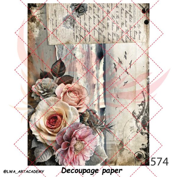 574 کاغذ دکوپاژ (Decoupage Paper) - تصویر 1