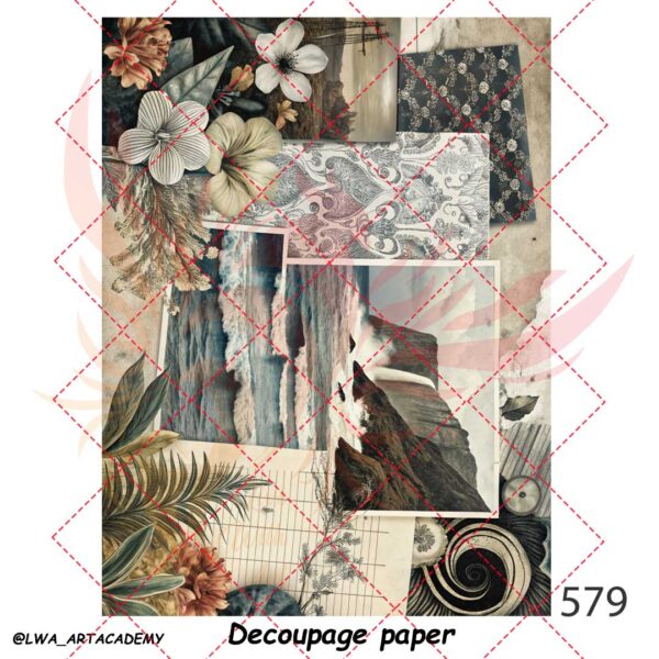 579 کاغذ دکوپاژ (Decoupage Paper) - تصویر 1