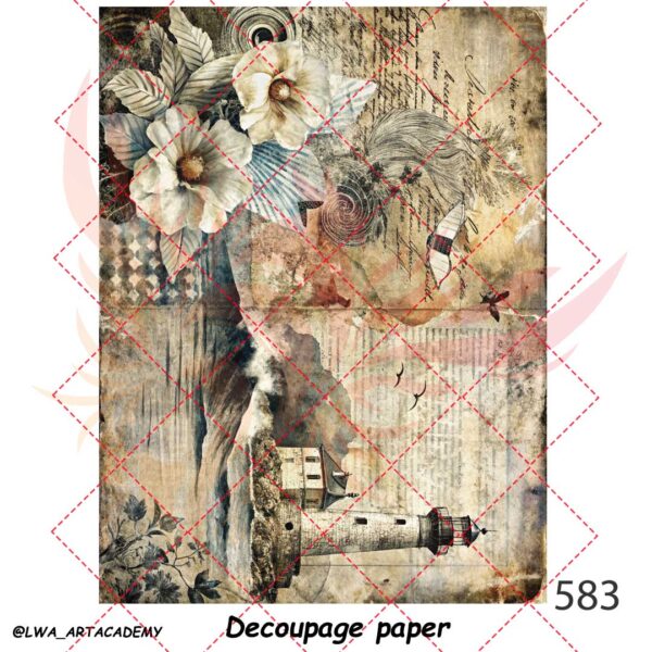 583 کاغذ دکوپاژ (Decoupage Paper) - تصویر 1