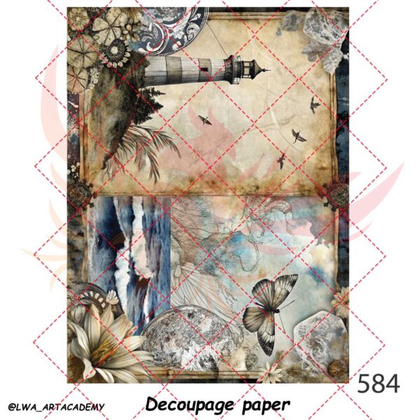 کاغذ دکوپاژ (Decoupage Paper) - تصویر 1
