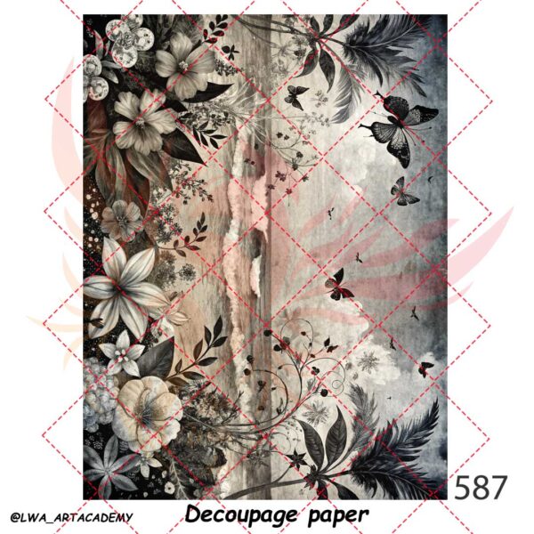 587 کاغذ دکوپاژ (Decoupage Paper) - تصویر 1