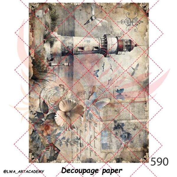 کاغذ دکوپاژ (Decoupage Paper) - تصویر 1