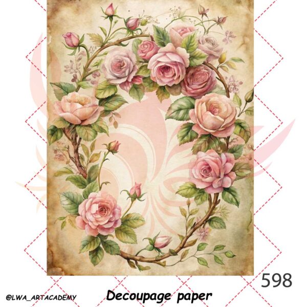 598 کاغذ دکوپاژ (Decoupage Paper) - تصویر 1