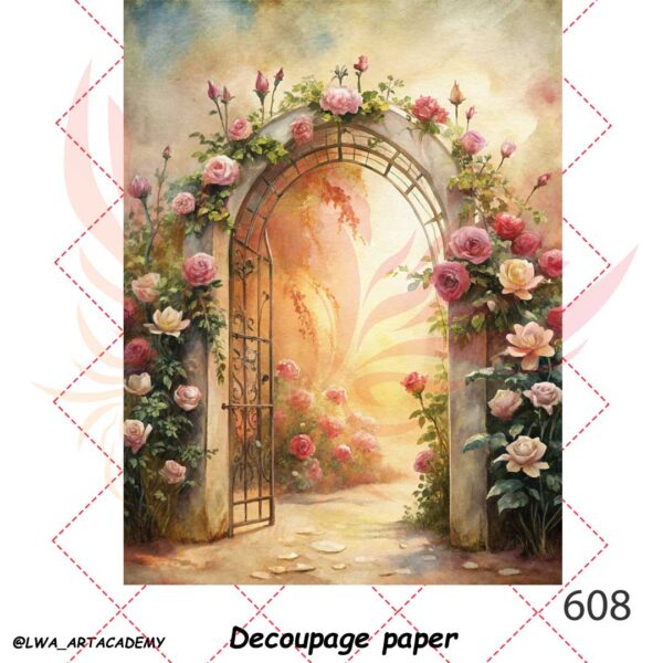 608 کاغذ دکوپاژ (Decoupage Paper) - تصویر 1