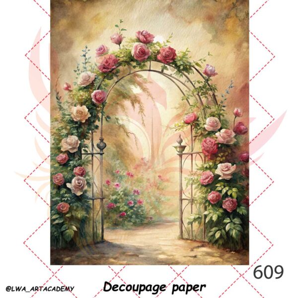 609 کاغذ دکوپاژ (Decoupage Paper) - تصویر 1