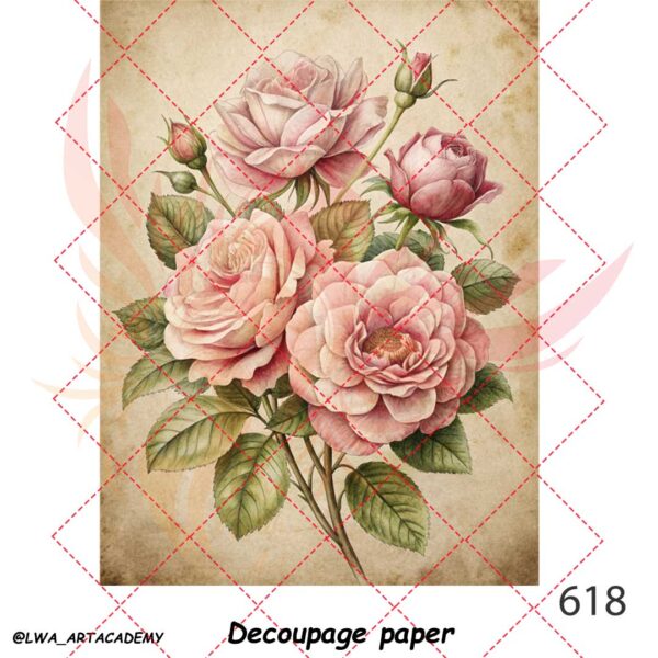 618 کاغذ دکوپاژ (Decoupage Paper) - تصویر 1