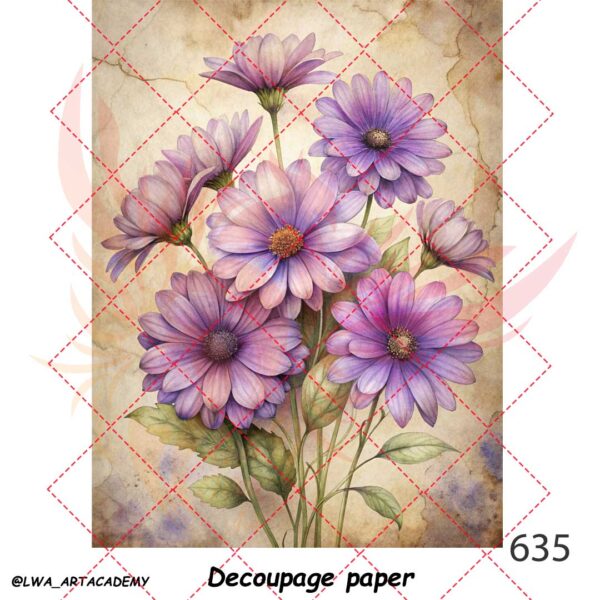 635 کاغذ دکوپاژ (Decoupage Paper) - تصویر 1