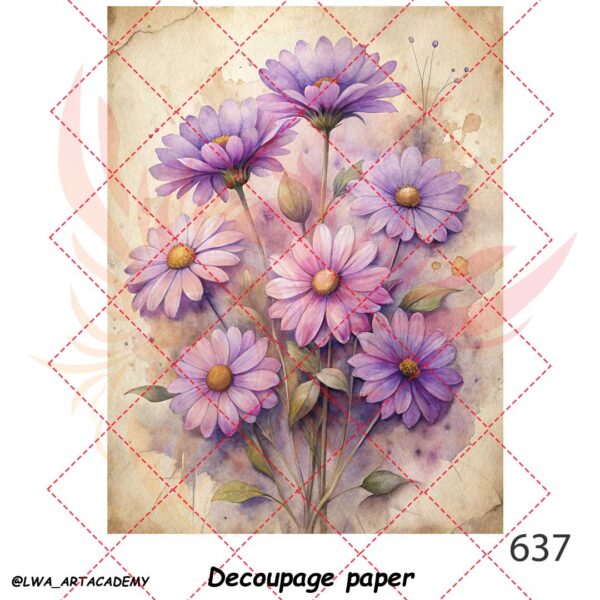 637 کاغذ دکوپاژ (Decoupage Paper) - تصویر 1