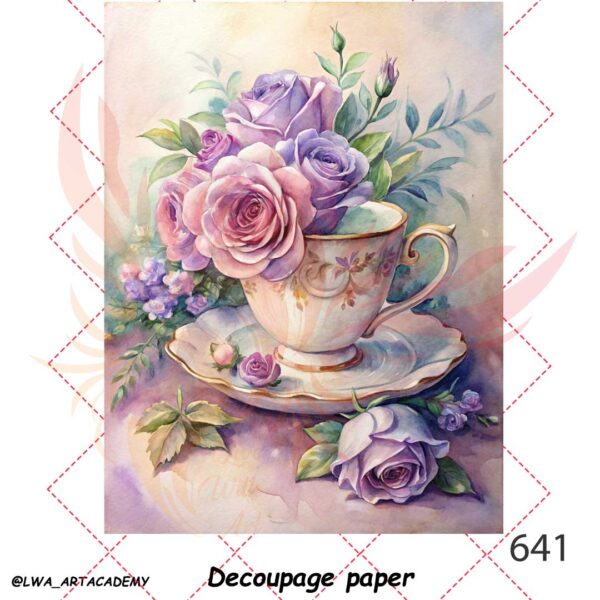 641 کاغذ دکوپاژ (Decoupage Paper) - تصویر 1