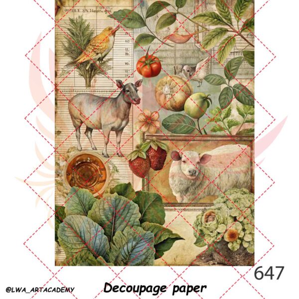 کاغذ دکوپاژ (Decoupage Paper) - تصویر 1