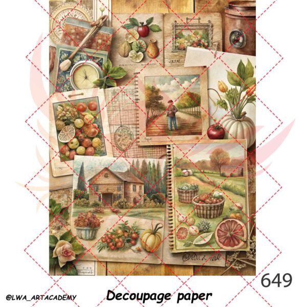 کاغذ دکوپاژ (Decoupage Paper) - تصویر 1