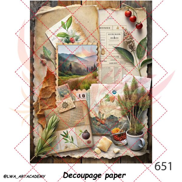 کاغذ دکوپاژ (Decoupage Paper) - تصویر 1