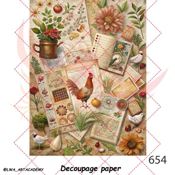 کاغذ دکوپاژ (Decoupage Paper) - تصویر 1