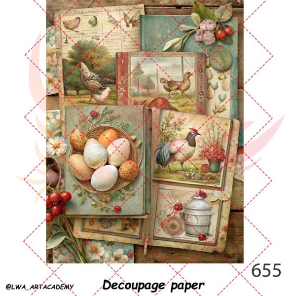 کاغذ دکوپاژ (Decoupage Paper) - تصویر 1