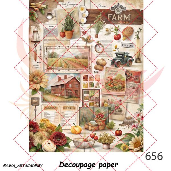 کاغذ دکوپاژ (Decoupage Paper) - تصویر 1