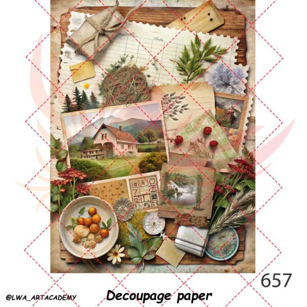 کاغذ دکوپاژ (Decoupage Paper) - تصویر 1