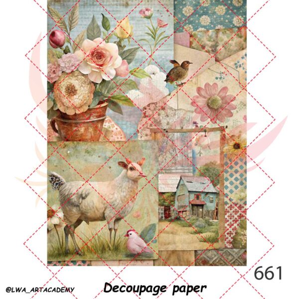 661 کاغذ دکوپاژ (Decoupage Paper) - تصویر 1
