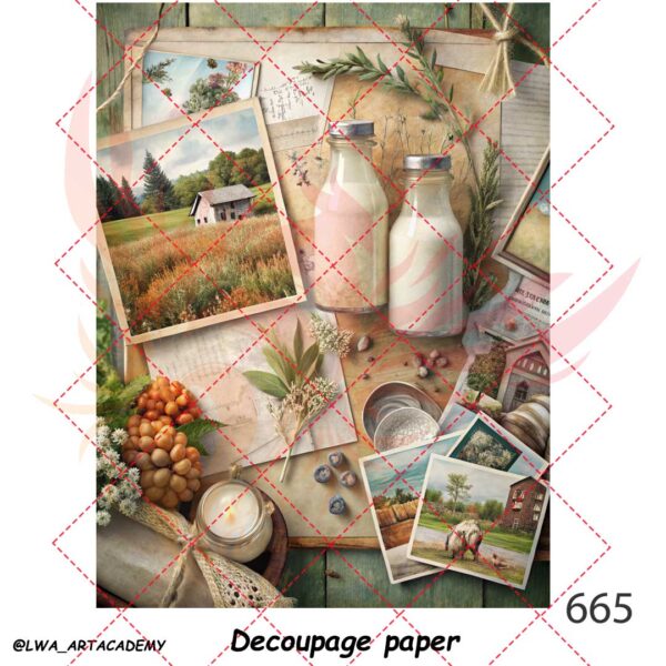 665 کاغذ دکوپاژ (Decoupage Paper) - تصویر 1