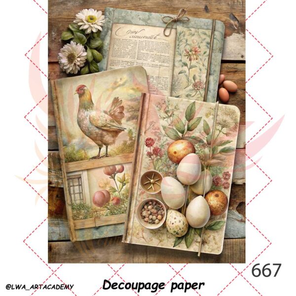 667 کاغذ دکوپاژ (Decoupage Paper) - تصویر 1