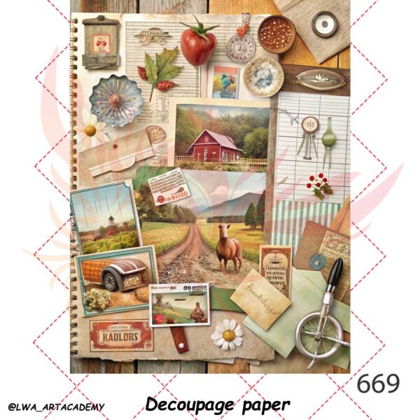 669 کاغذ دکوپاژ (Decoupage Paper) - تصویر 1