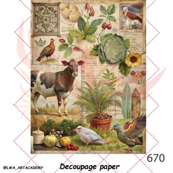 کاغذ دکوپاژ (Decoupage Paper) - تصویر 1
