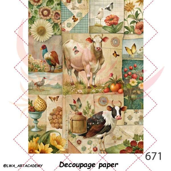 کاغذ دکوپاژ (Decoupage Paper) - تصویر 1