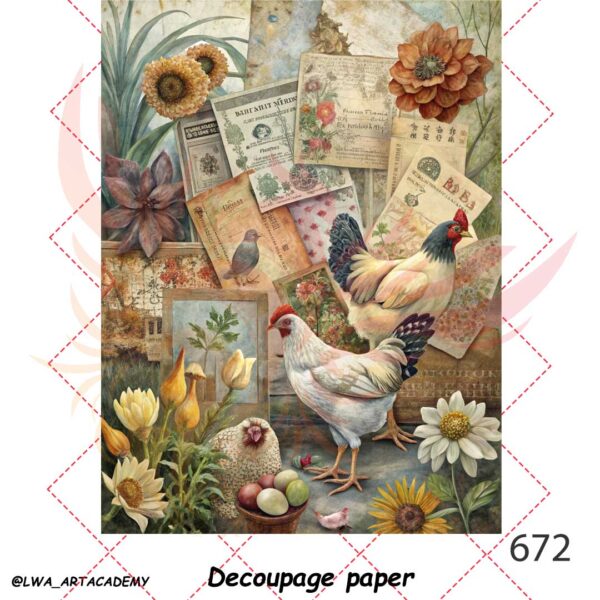 کاغذ دکوپاژ (Decoupage Paper) - تصویر 1