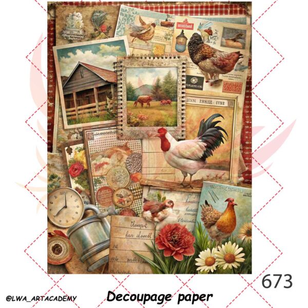 کاغذ دکوپاژ (Decoupage Paper) - تصویر 1