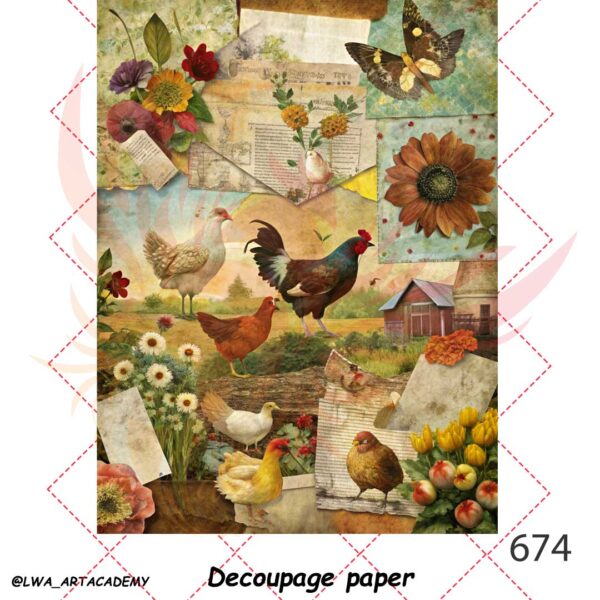 کاغذ دکوپاژ (Decoupage Paper) - تصویر 1
