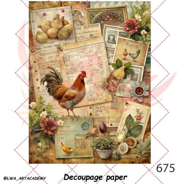 کاغذ دکوپاژ (Decoupage Paper) - تصویر 1