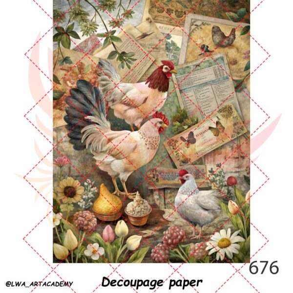 کاغذ دکوپاژ (Decoupage Paper) - تصویر 1