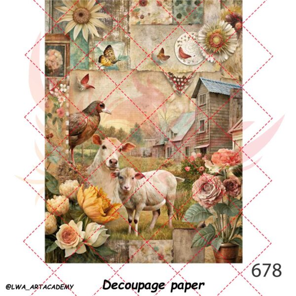 کاغذ دکوپاژ (Decoupage Paper) - تصویر 1