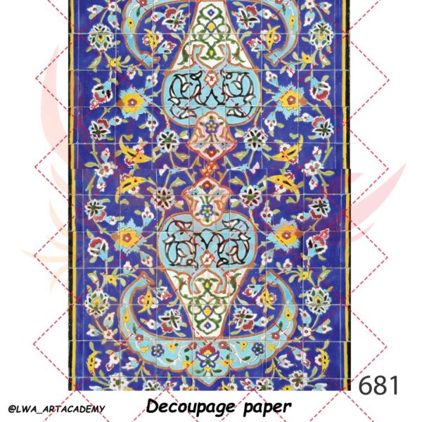 681 کاغذ دکوپاژ (Decoupage Paper) - تصویر 1