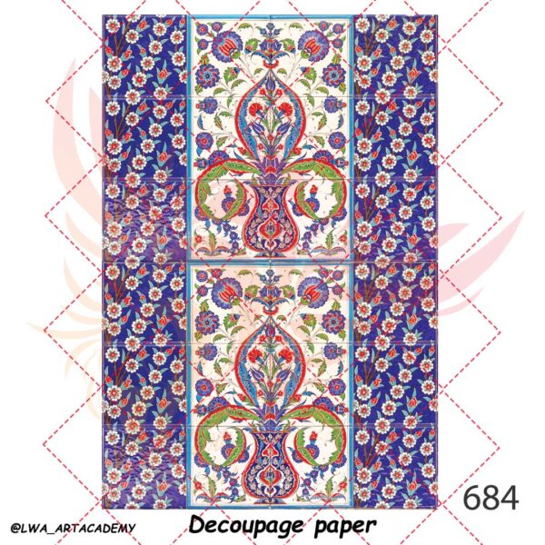 684 کاغذ دکوپاژ (Decoupage Paper) - تصویر 1