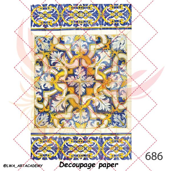 686 کاغذ دکوپاژ (Decoupage Paper) - تصویر 1